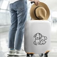 thumbnail image 2 of Stretch Luggage Cover L(25-28in)– Elastic Travel Suitcase Protector with Handle Openings & Bottom Closure, Washable Polyester Spandex Cover for 18"-32" Suitcases, S/M/L/XL Size, 2 of 6