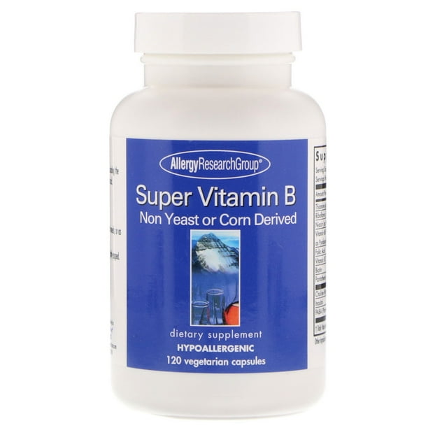 Allergy Research Group Super Vitamin B Complex, 120 Vegetarian Capsules