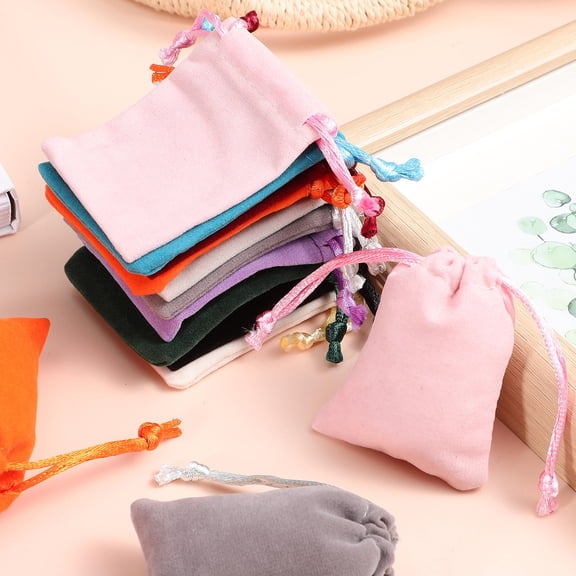 PTOOTP Necklace Jewelry Bag Small Bags Assorted Color 40Pcs