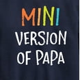 thumbnail image 3 of Instant Message - Mini Version Of Papa - Toddler & Youth Crewneck Fleece Sweatshirt, 3 of 6