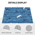 thumbnail image 3 of Balery Sharks on White Blue Striped Alfombrilla de Secado para Cocina, 18x24 Pulgadas, Súper Absorbente para Platos y Encimeras, 3 of 7