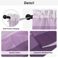 thumbnail image 5 of Purple Ombre Tier Curtains, Modern Abstract Art Farmhouse Striped Light Filtering Kitchen Curtains, 2Pcs Rod Pocket Half Window Treatments Panels for Sink Cafe Cabinet Basement 27.5x45 Inches, 5 of 9
