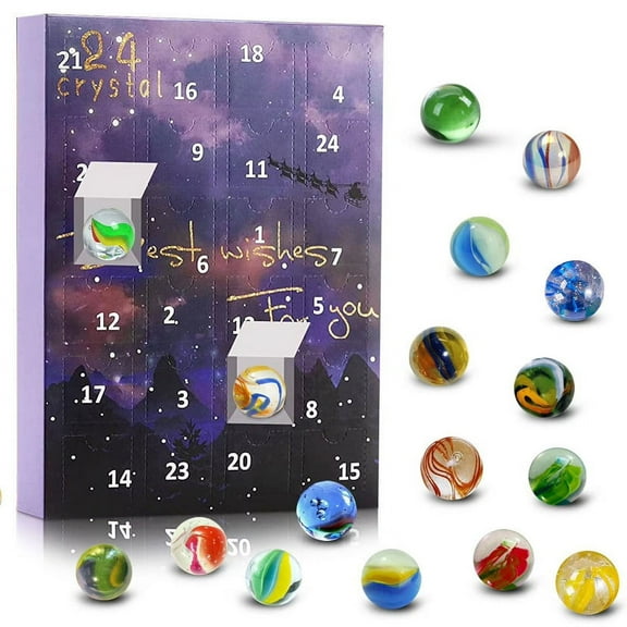 Muecwrye Christmas Advent Calendars, Christmas 24 Day Countdown Advent Calendar With 24 For Boys, Girls, Kids And Toddlers, Christmas Party Gifts