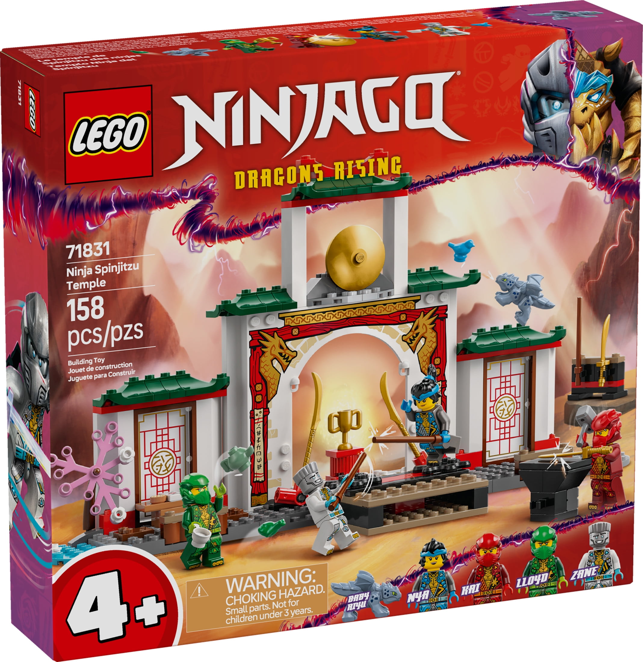 LEGO NINJAGO Ninja Spinjitzu Temple Set for Classroom Play