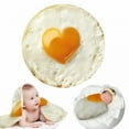 thumbnail image 4 of AUQ Throw Blanket,Whimsical Pizza Shape Burrito Blanket,Soft Snuggle Blanket Throw Blankets,Style1,120*120cm, 4 of 6