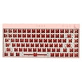 thumbnail image 2 of Kit de teclado mecánico 84 teclas DIY iluminación RGB intercambio en caliente inalámbrico 2,4G BT 3,0 5,0 tipo C teclado personalizado con cable para Win rosa, 2 of 5
