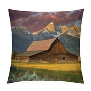 ERAPDAUR Landscape Throw Pillow Covers, Mountain Nature Scenery Decorative Cushion Cases Modern Decor Home Decorations for Couch Bed Patio Sofa Pillowcase 18x18in