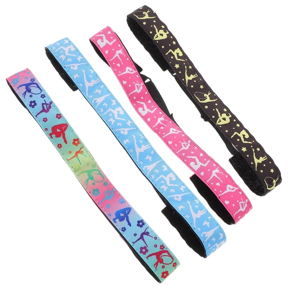 NICEXMAS 4Pcs Assorted Color Stretch Athletic Headbands for and Secure Fit