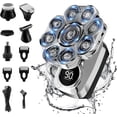 thumbnail image 1 of Afeitadoras de cabeza 9D para hombres calvos, kit de aseo para hombres mejorado 6 en 1, afeitadoras de cabeza calvas desmontables para hombres, pantalla LED húmeda/seca, maquinilla de afeitar eléctric, 1 of 5
