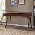 thumbnail image 3 of Bianlte Two Drawers Real Wood Desk,Writing Desk, Solid Wood Desk,Computer Table Office Desk for Home Office,Living Room, 3 of 7