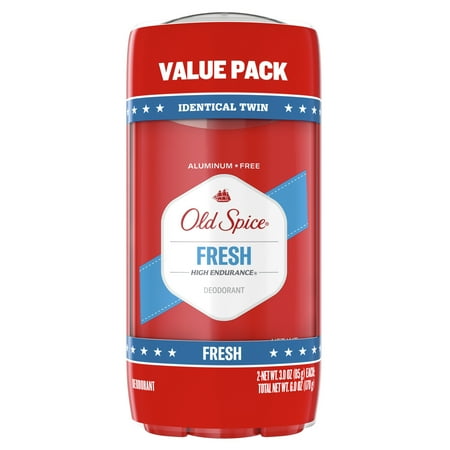 Case Pack of 12, Old Spice High Endurance Deodorant for Men  Aluminum Free  Fresh Scent  3.0 oz 