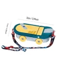 thumbnail image 2 of Case Closed Articles, Essentiels Réutilisables pour Soirées Cinéma, Seau à Maïs Soufflé Case Closed, Porte-Collations Case Closed, Seau à Collation Réutilisable en Forme de Trottinette Turbo Cruiser pour Maïs Soufflé avec Sangle Ajustable, Bleu, 2 of 5