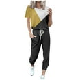 thumbnail image 2 of UPPADA 2 Piece Outfits for Women's Fashion Suit Dressy Lounge Sweatsuit Sets Oversized Sweatshirt Baggy Fall Fashion Sweatpants with Pockets Gray,XXL, 2 of 4