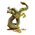 thumbnail image 3 of Estatuilla de dragón de aleación, Mini estatuilla de dragón, , artesanía, escultura de Animal, estatua de dragón para estante, chimenea, Verde, 3 of 8