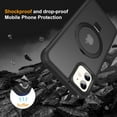 thumbnail image 2 of MYKOMI Magnetic Compatible with iPhone 11 Pro Max Case with Stand [Military Grade Drop Tested][Compatible with Magnet] Ring Translucent Slim Hard Back Soft Edge, 2 of 7