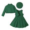 thumbnail image 3 of lnmuld Winter Outfits 2 Piece Elegant Floral Girl Dress Set with Cape and Hat for and Casual Winter Wear Solid Color Size:XL, 3 of 7