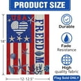 thumbnail image 2 of 4th of July Patriotic Decorative Garden Flag, USA America Freedom Stripes Love Beach Coastal Yard Outside Home Decoration, American Nautical Starfish Outdoor Small Decor Double Sided 12 x 18, 2 of 6