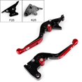 thumbnail image 1 of Leviers de Frein Pliables et Extensibles Réglables pour Kawasaki NINJA 250R Argent, 1 of 1