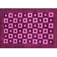 thumbnail image 1 of Ahgly Company Indoor Rectangle Checkered Pink Modern Area Rugs, 8' x 10', 1 of 4