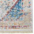 thumbnail image 4 of Rugsotic Carpets Machine Woven Crossweave Area Rugs - 9'X12', Rectangle,Multicolor,Classic Oriental Traditional , Low Pile Machine Made Area Rugs For Living Room, Bed Room (M00066), 4 of 6