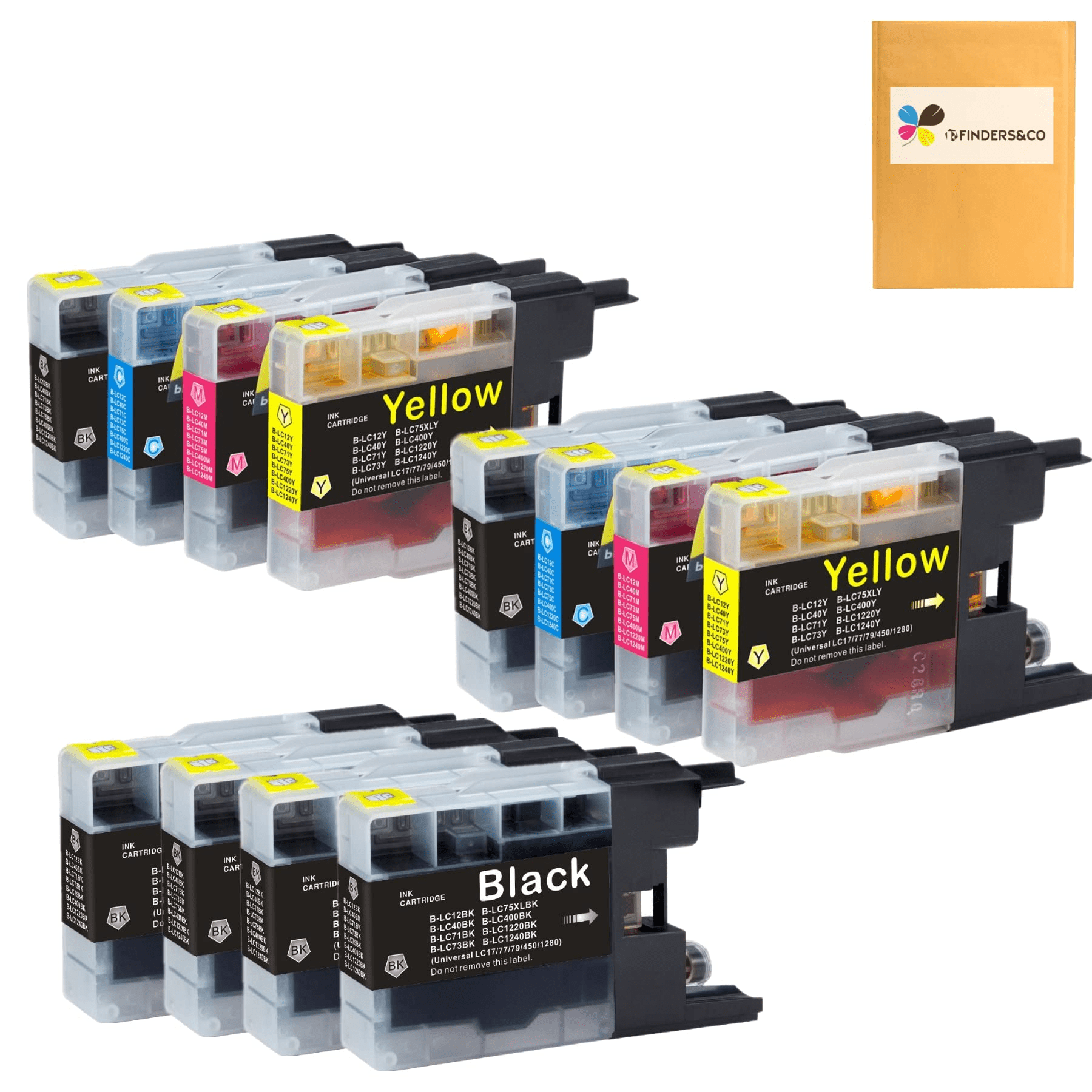 F FINDERS&CO LC75 Ink Cartridges Replacement for Brother LC75 LC71