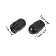 thumbnail image 4 of Motoforti Universal Tire Valve Stem Caps Car Accessories Aluminum Alloy Black 17mm 4pcs, 4 of 6