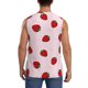 thumbnail image 4 of Fotbe Strawberry Men's Camiseta sin Mangas Estampada para Hombres, Playera Casual para Gimnasio, Entrenamiento, Playa-Small, 4 of 7