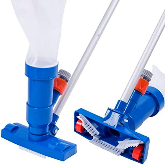 2023 Upgraded Swimming Pool Spa Jet Vacuum Cleaner with Brush & 56" Pole,for Above Ground/Inflatable Pool,Hot Tub,Pond, Spa, Lake and Fountain