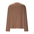 thumbnail image 5 of Lengao Women's Cardigan Sweaters Casual Solid Color 3/4 Sleeve Sweater Loose Cardigan Tops Lightweight Loose Fit Fashion Autumn Outwear Open Front Shrugs Sweaters, 5 of 9