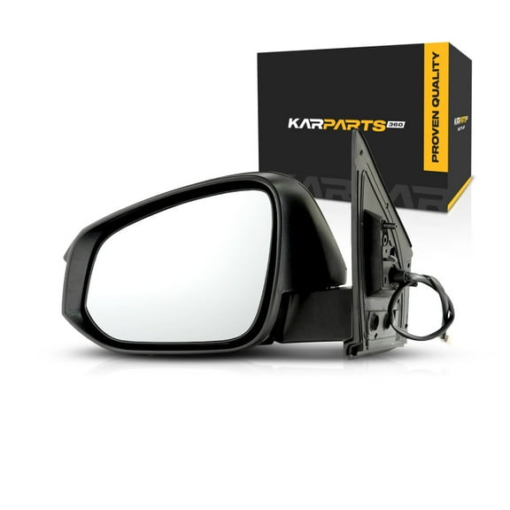 For Toyota RAV4 2013 2014 2015 Door Mirror Driver Side | Non-Heated | Power Glass | Textured Black | Manual Folding | Replacement For TO1320309 | 879400R080, 8794042B40