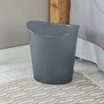 thumbnail image 5 of Sterilite 3 gal Plastic Oval Bathroom Trash Can, Gray Flannel Tint, 5 of 6