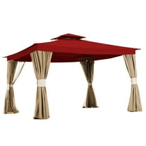 Garden Winds Replacement Canopy Top Cover for the BJs 2010 Living Home 10 x 12 Gazebo - Cinnabar