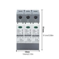 thumbnail image 4 of Riwesomey Dispositivos de protección contra sobretensiones fotovoltaica Herramientas eléctricas 3P20KA 500vdc Riwesomey TO010244-07, 4 of 6