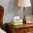thumbnail image 6 of Liamobondopolis Two Tone Bow Accent Tissue Box Drop Resistant Solid Build Decorative Holder for Bedroom and Vanity Spaces, 6 of 6