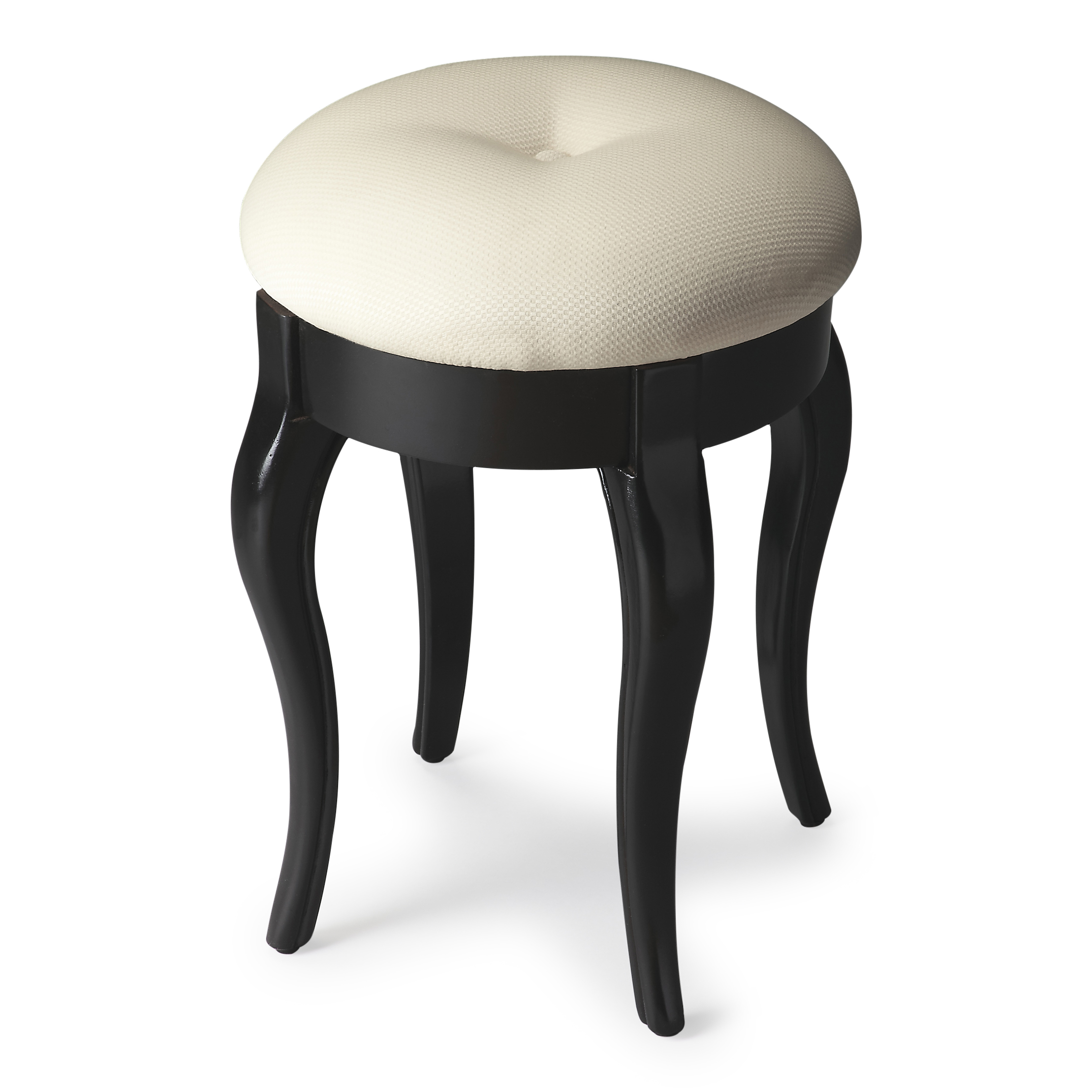 Butler Simone Black Licorice Vanity Stool