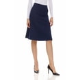thumbnail image 6 of BGDK Women’s A-Line Circle Skater Midi Skirt – Perfect Thickness, Durable Fabric with a Luxurious Look, Elastic Waist, Flattering Below-the-Knee Business Office Skirt black large, 6 of 6