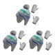 thumbnail image 1 of Gorro y guantes Minnieouse Accesorios de invierno para niños gris azul verde, 1 of 6