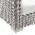 thumbnail image 6 of Lounge Sofa, White, Rattan, Wicker, Outdoor Patio Balcony Cafe Bistro Garden Hospitality Restaurant, Modern Contemporary HB33480, 6 of 8