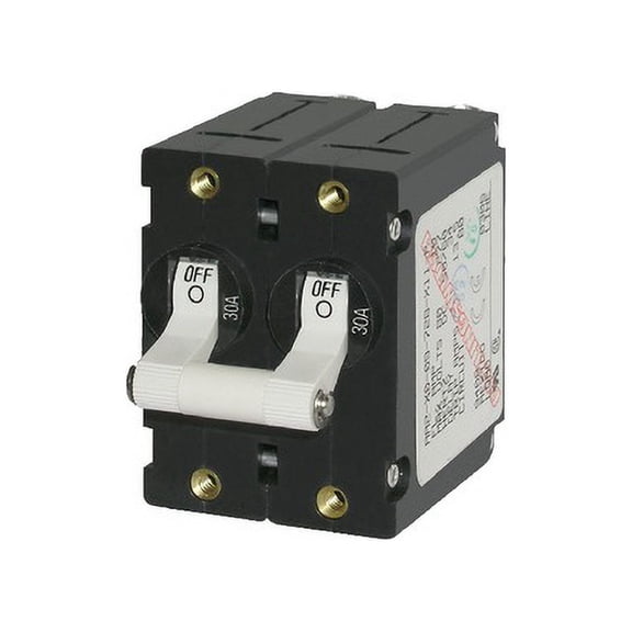 New A-series Double Pole Ac/dc Circuit Breaker blue Sea Systems 7242 50A White