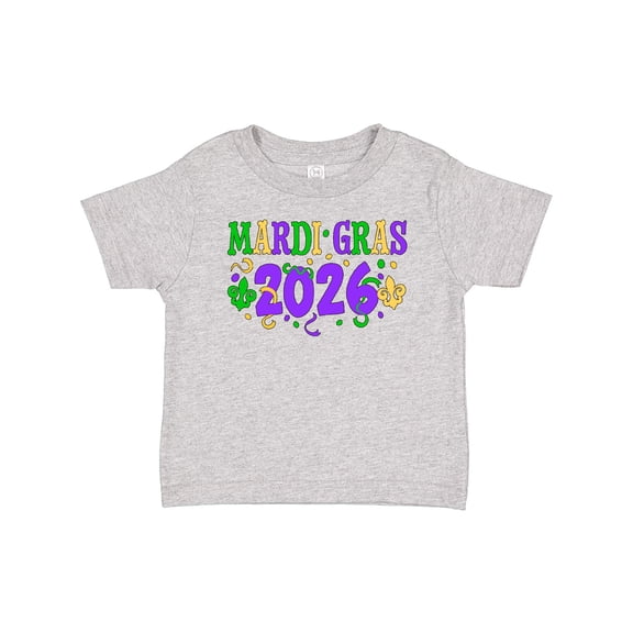 Inktastic Mardi Gras 2026 with Confetti Boys or Girls Baby T-Shirt