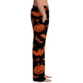 thumbnail image 4 of Halloween Mens Pajama Pants Halloween Pumpkins Lounge Pants Sleepwear Pajama Pants Soft Long Sleep Lounge Pjs Bottoms with Pockets, 4 of 5