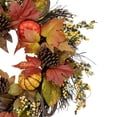 thumbnail image 3 of Northlight Sunflower, Pumpkin, Foliage and Pine Cone Fall Harvest Wreath - 24 inch, Unlit, 3 of 5