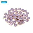 thumbnail image 3 of Uxcell Letter Charm N, 60Pcs Double Sided Alphabet Initial Charm Pendants Beads Purple, 3 of 6