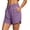 Purple #03, variant on Sweat Shorts Women Yoga High Waisted Dolphin Shorts Summer Casual Drawstring SweatShorts with Pockets M
