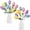 10PCS Coloful, variant on 10 Pcs Tulip Crochet Flowers Bouquet Handmade Knitted Flower Decor Birthday Gifts for Mom Mother's Day Women Grandma Spring Home Vase Centerpiece