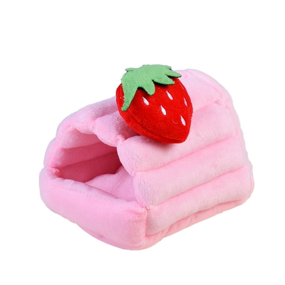 Hamster House Bed, Plush Soft Skin-friendly Winter Warm Nest Home Resting for Small Animals Guinea Pig Hedgehog Chinchilla Hamster Rats Squirrels