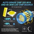 thumbnail image 4 of MAXGTRS 2x T15 W16W 921 912 LED 4014+3030 6000K Bulb Backup Car Reversing Light Backup Canbus Turn Signal Lamp, 4 of 11