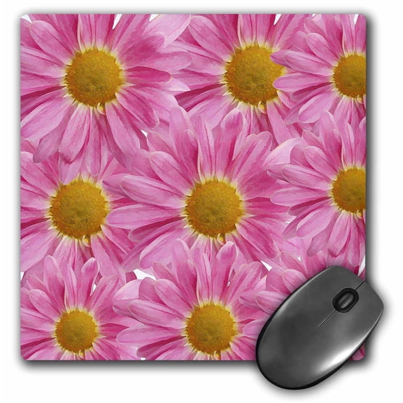3dRose, Pink Daisies- Flowers- Floral Art, MousePad