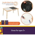 thumbnail image 3 of Special Supplies Wooden Sensory Activity Table for Kids and Toddlers with 2 Plastic Buckets, Easy Build Frame, 2 Stools, Toys and Markers Included, Hands-On Learning Water, Sand, and STEM Play, 3 of 10
