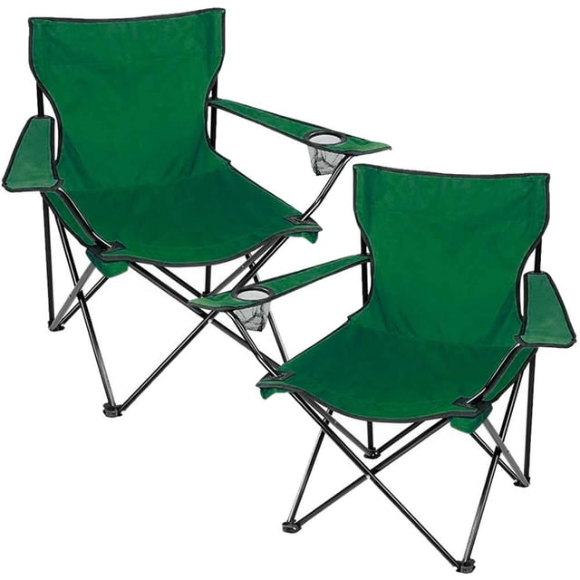 Kit Sillas Plegables Verdes Jardimex 2 piezas camping jardin